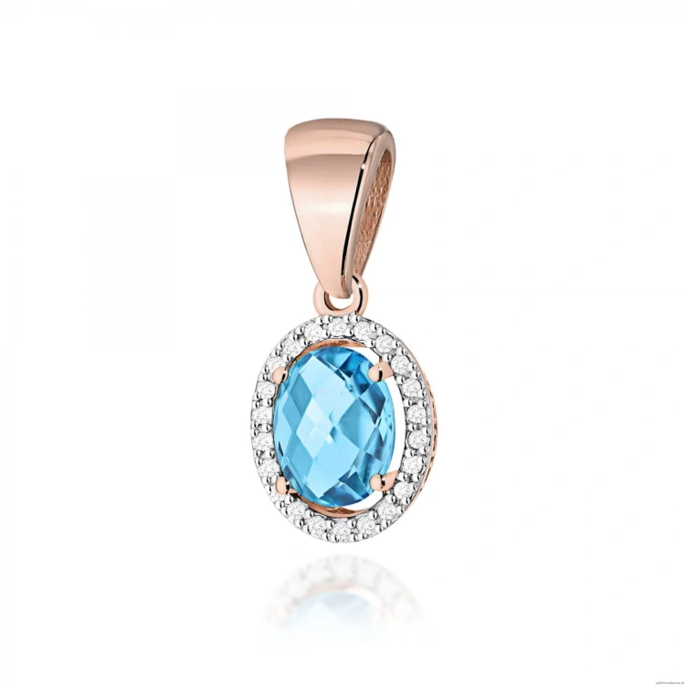 Zawieszka Z0080 Topaz Swiss 1,70ct różowe złoto