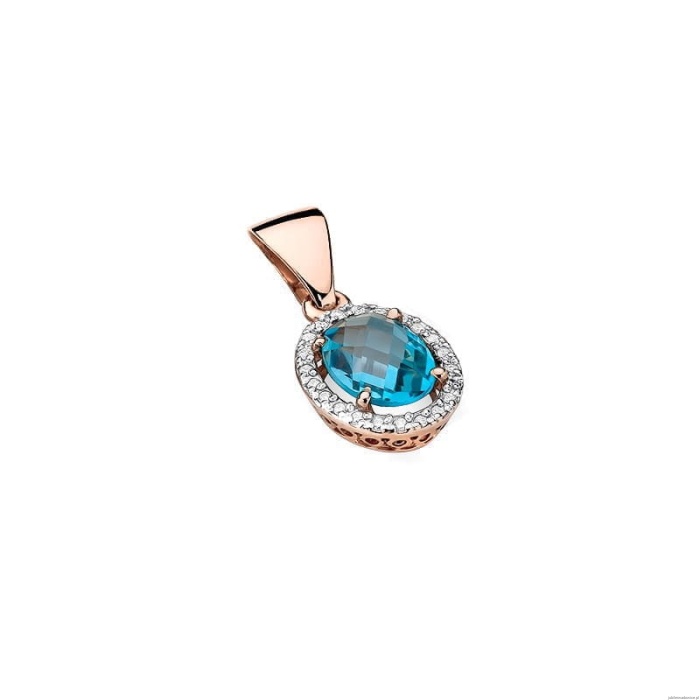 Zawieszka Z0080 Topaz Swiss 1,70ct różowe złoto