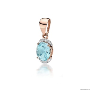 Zawieszka Z0150 Topaz Swiss 3,00ct różowe złoto