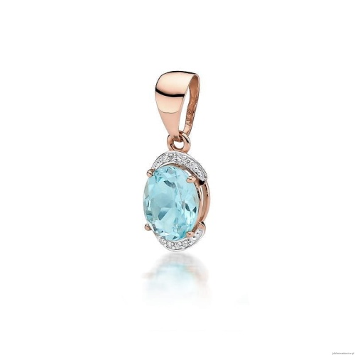 Zawieszka Z0150 Topaz Swiss 3,00ct różowe złoto