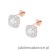Kolczyki K0506 z diamentami różowe złoto