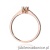 Pierścionek W0628 Diament 0,03ct różowe złoto