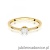 Pierścionek W0628 Diament 0,03ct żółte złoto