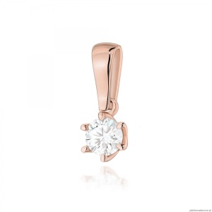 Zawieszka Z0575 Diament 0,30ct różowe złoto