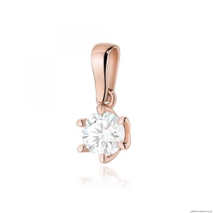 Zawieszka Z0575 Diament 0,70ct różowe złoto