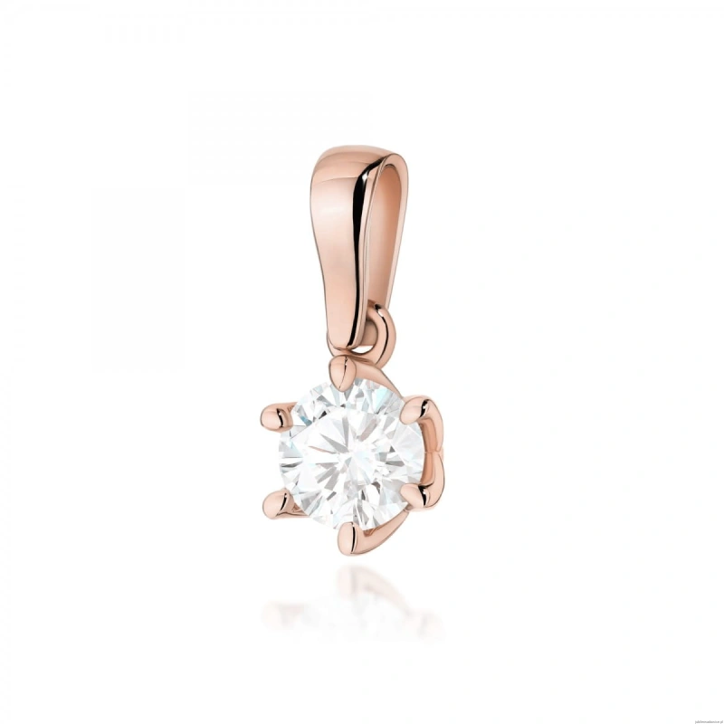 Zawieszka Z0575 Diament 0,70ct różowe złoto