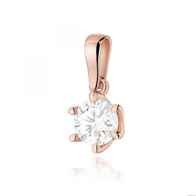 Zawieszka Z0575 Diament 1,00ct różowe złoto
