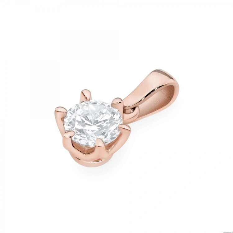 Zawieszka Z0575 Diament 1,00ct różowe złoto