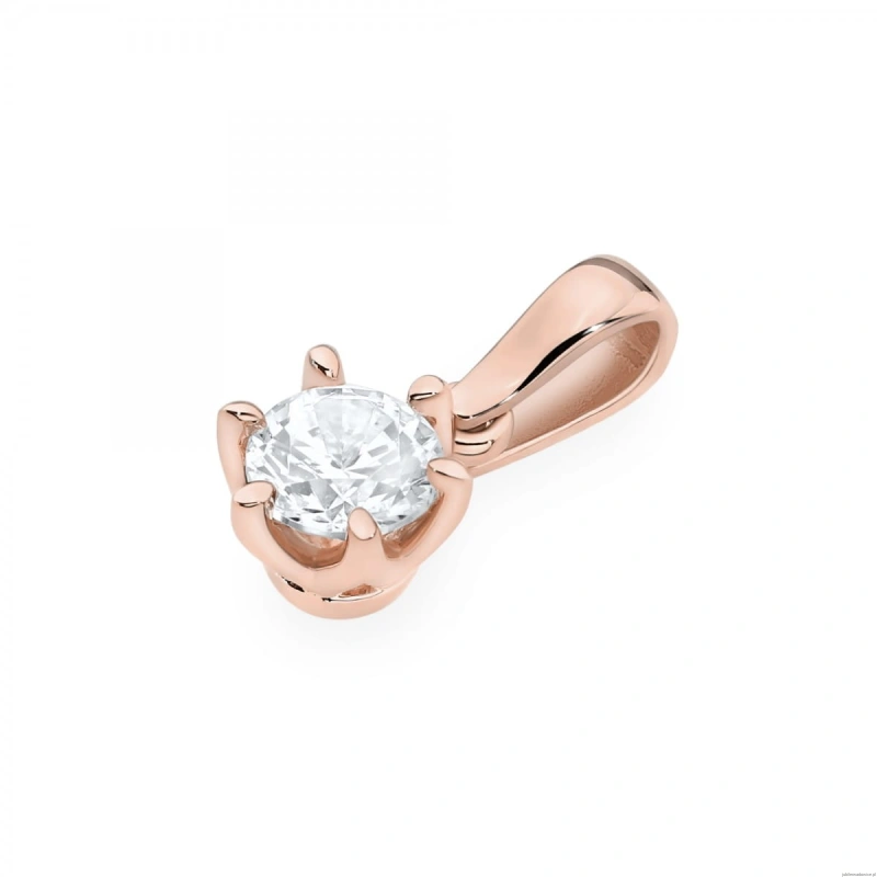Zawieszka Z0575 Diament Laboratoryjny 0,70ct różowe złoto