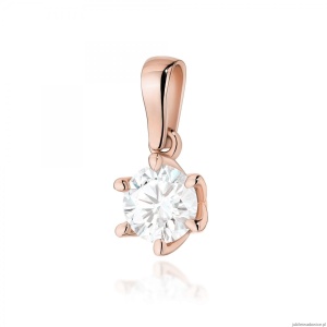 Zawieszka Z0575 Diament Laboratoryjny 1,00ct różowe złoto