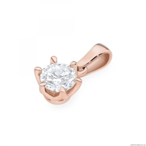 Zawieszka Z0575 Diament Laboratoryjny 1,00ct różowe złoto
