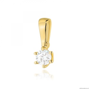 Zawieszka Z0575 Diament Laboratoryjny 0,30ct żółte złoto