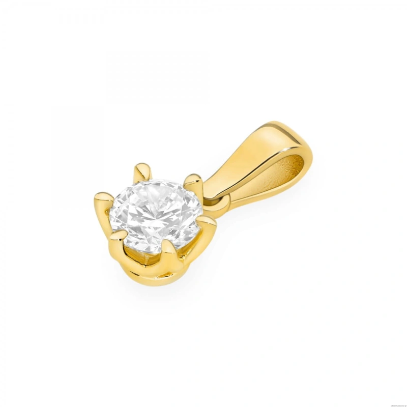 Zawieszka Z0575 Diament Laboratoryjny 0,40ct żółte złoto