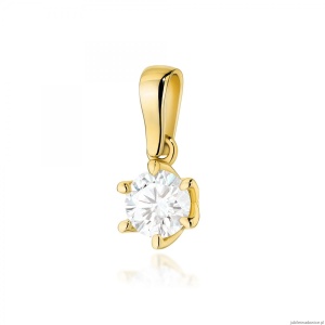 Zawieszka Z0575 Diament Laboratoryjny 0,70ct żółte złoto