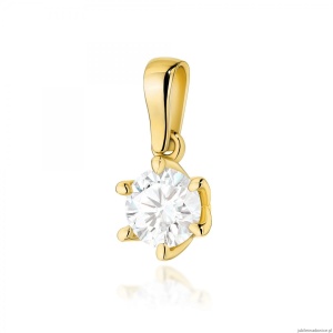 Zawieszka Z0575 Diament Laboratoryjny 1,00ct żółte złoto