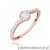 Pierścionek W0658 Diament 0,08ct różowe złoto