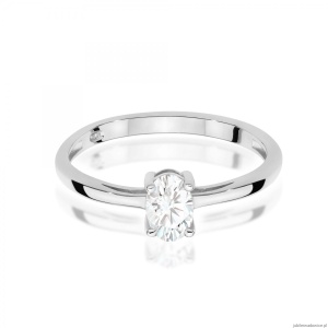 Pierścionek W0685 Diament Laboratoryjny 0,40ct białe złoto