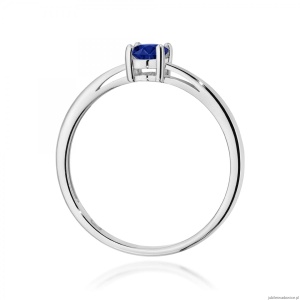 Pierścionek W0685 Szafir 0,70ct białe złoto