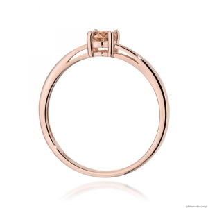 Pierścionek W0685 Morganit 0,40ct różowe złoto