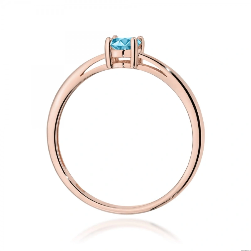 Pierścionek W0685 Topaz Swiss 0,50ct różowe złoto