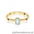 Pierścionek W0685 Akwamaryn 0,35ct żółte złoto