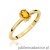 Pierścionek W0685 Cytryn 0,60ct żółte złoto