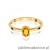 Pierścionek W0685 Cytryn 0,60ct żółte złoto