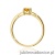 Pierścionek W0685 Cytryn 0,60ct żółte złoto