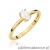 Pierścionek W0685 Szafir Biały 0,50ct żółte złoto