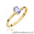 Pierścionek W0685 Tanzanit 0,40ct żółte złoto