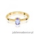 Pierścionek W0685 Tanzanit 0,40ct żółte złoto
