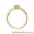 Pierścionek W0685 Tanzanit 0,40ct żółte złoto