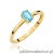 Pierścionek W0685 Topaz Swiss 0,50ct żółte złoto