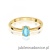 Pierścionek W0685 Topaz Swiss 0,50ct żółte złoto