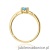 Pierścionek W0685 Topaz Swiss 0,50ct żółte złoto