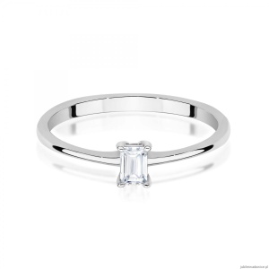 Pierścionek W0592 Diament 0,15ct białe złoto