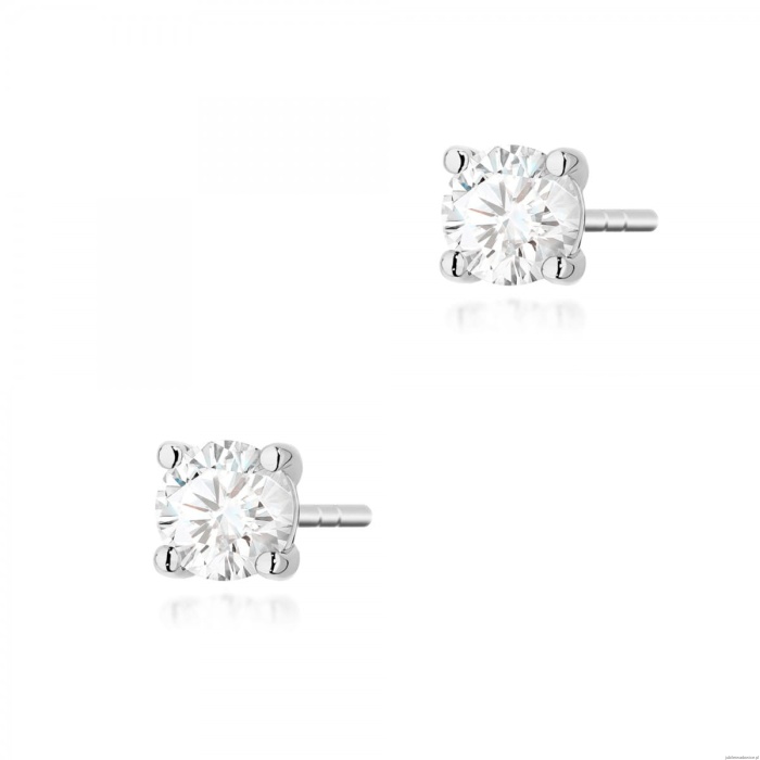 Kolczyki K0577 Diament 2 x 0.40ct białe złoto