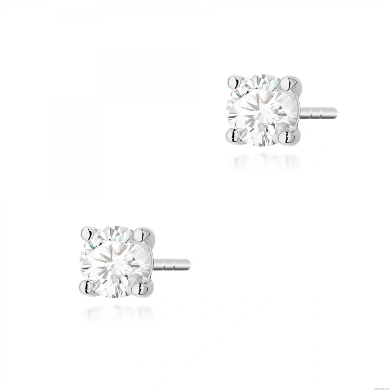 Kolczyki K0577 Diament 2 x 0.40ct białe złoto