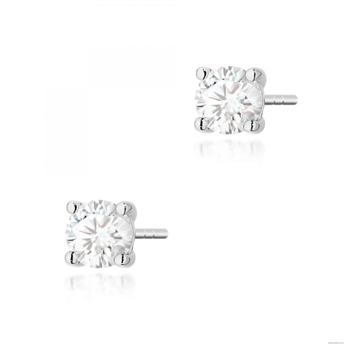 Kolczyki K0577 Diament 2 x 0.50ct białe złoto