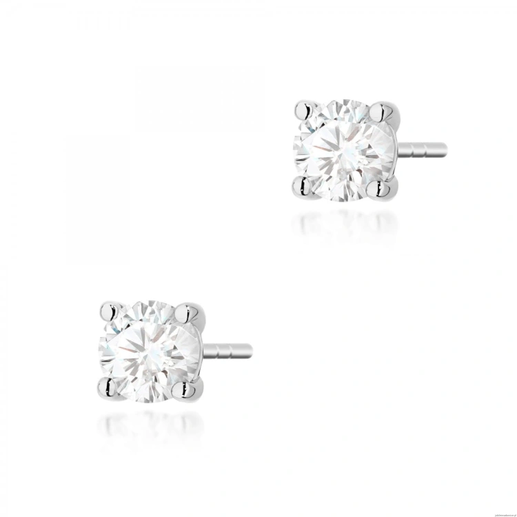 Kolczyki K0577 Diament 2 x 0.50ct białe złoto