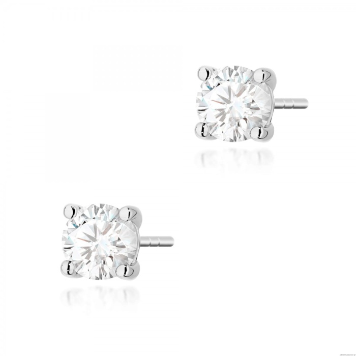 Kolczyki K0577 Diament 2 x 0.70ct białe złoto
