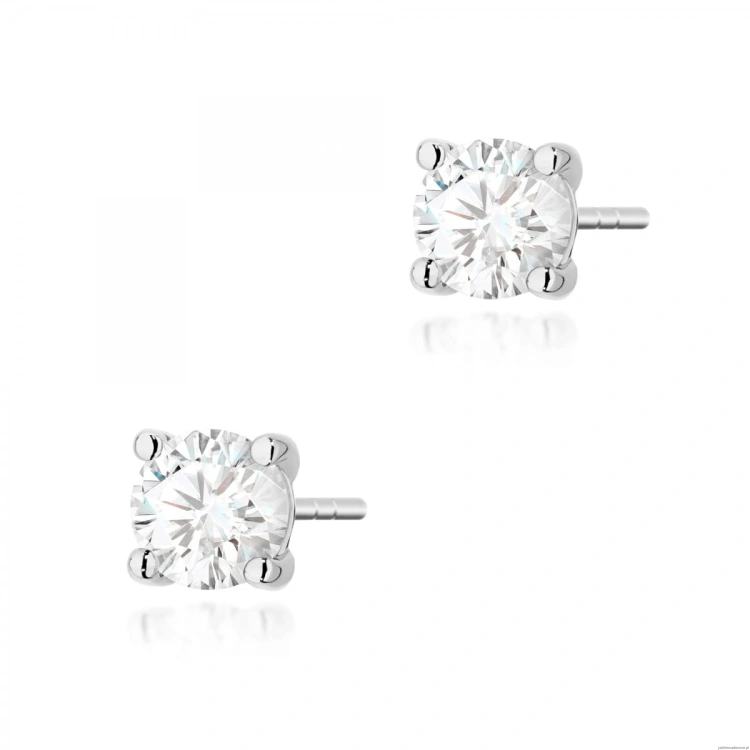 Kolczyki K0577 Diament 2 x 0.70ct białe złoto