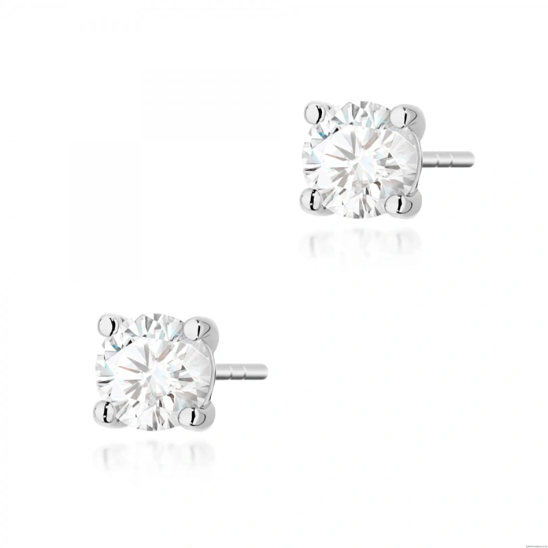 Kolczyki K0577 Diament 2 x 0.70ct białe złoto