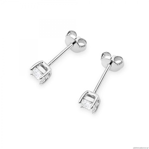 Kolczyki K0577 Diament Laboratoryjny 2 x 0.30ct białe złoto