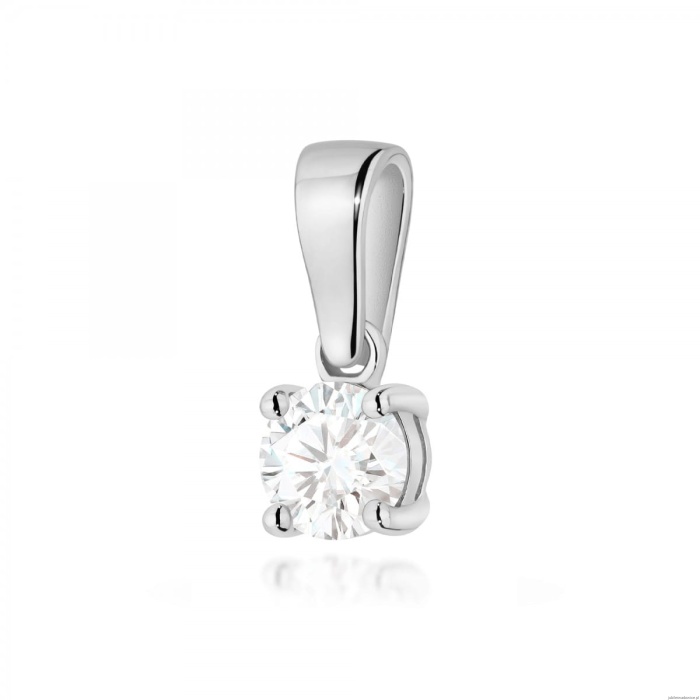 Zawieszka Z0576 Diament 0,40ct białe złoto