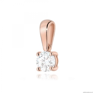 Zawieszka Z0576 Diament 0,30ct różowe złoto