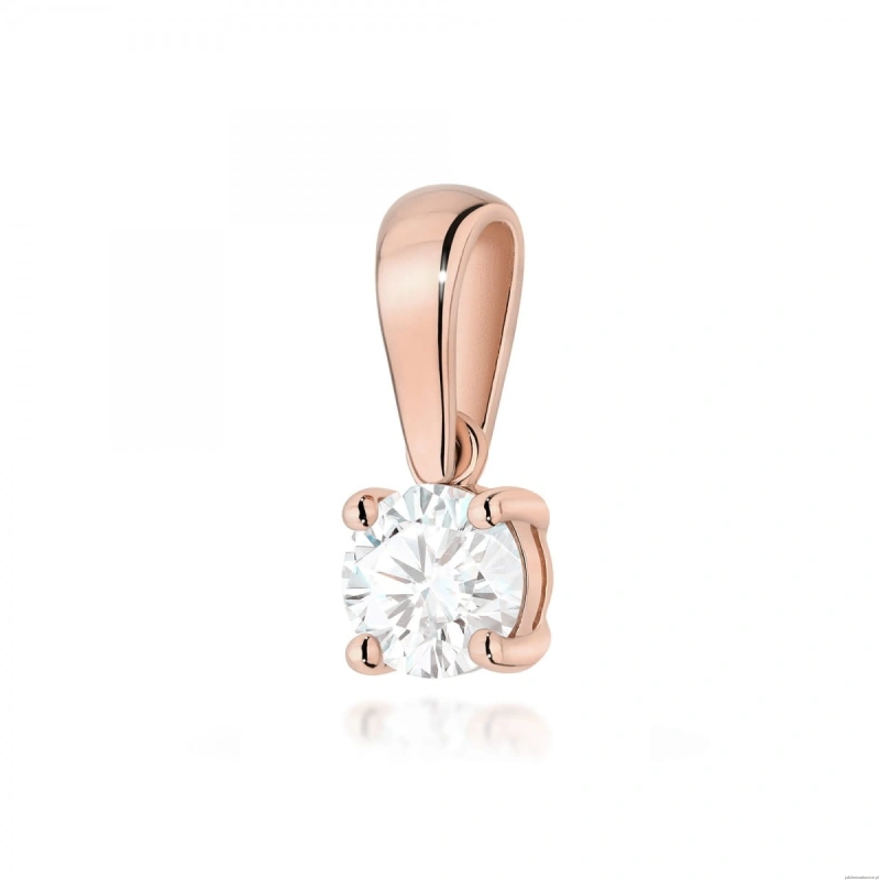 Zawieszka Z0576 Diament 0,30ct różowe złoto