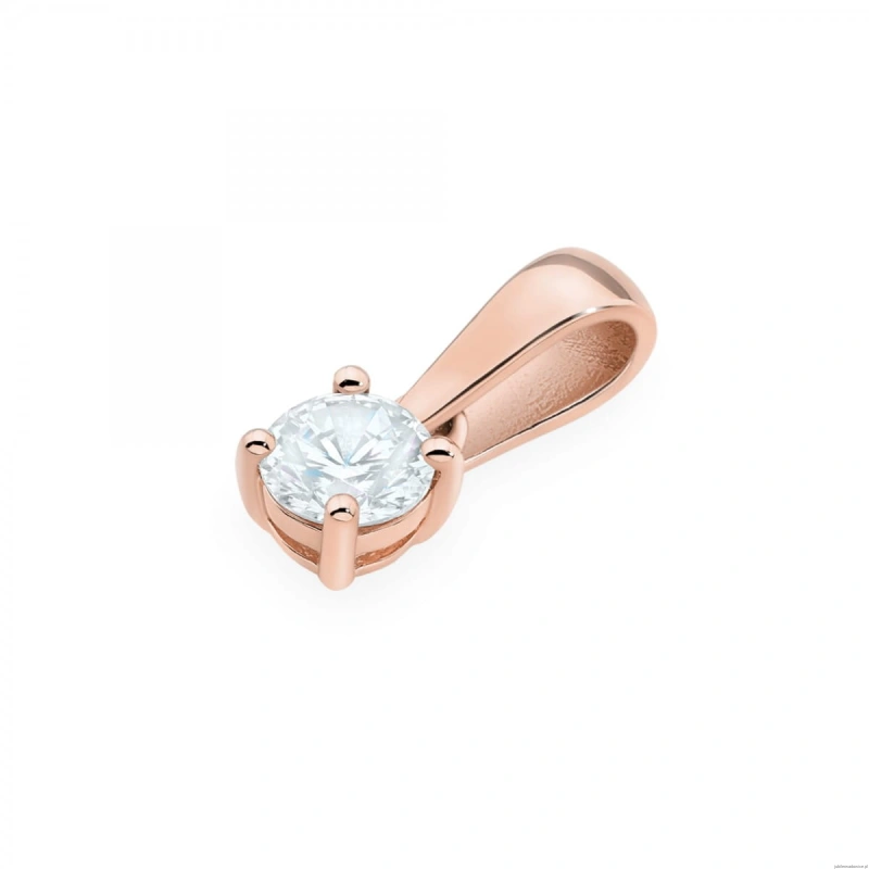 Zawieszka Z0576 Diament 0,30ct różowe złoto