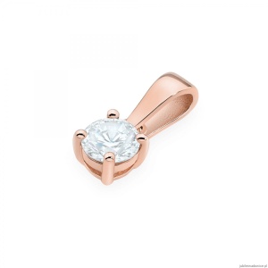 Zawieszka Z0576 Diament Laboratoryjny 0,40ct różowe złoto
