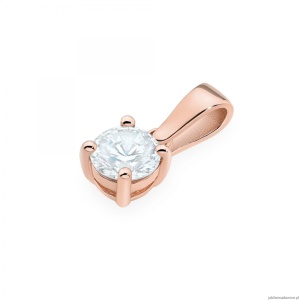 Zawieszka Z0576 Diament Laboratoryjny 0,50ct różowe złoto